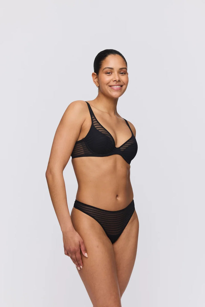 Marie Jo - Basyl Half Padded Plunge Bra Black