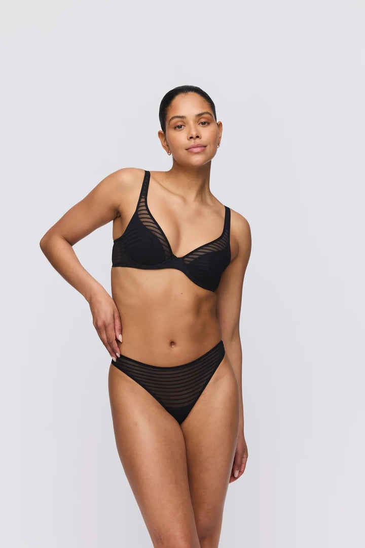 Marie Jo - Basyl Half Padded Plunge Bra Black