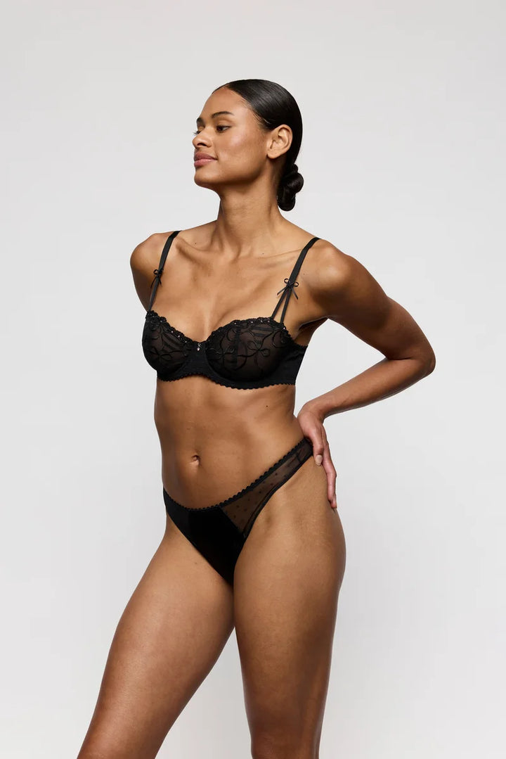 Marie Jo - Noova Balcony Bra Vertical Seam Black