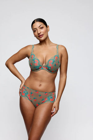 PrimaDonna - Cala Luna Half Padded Plunge Bra Botanique