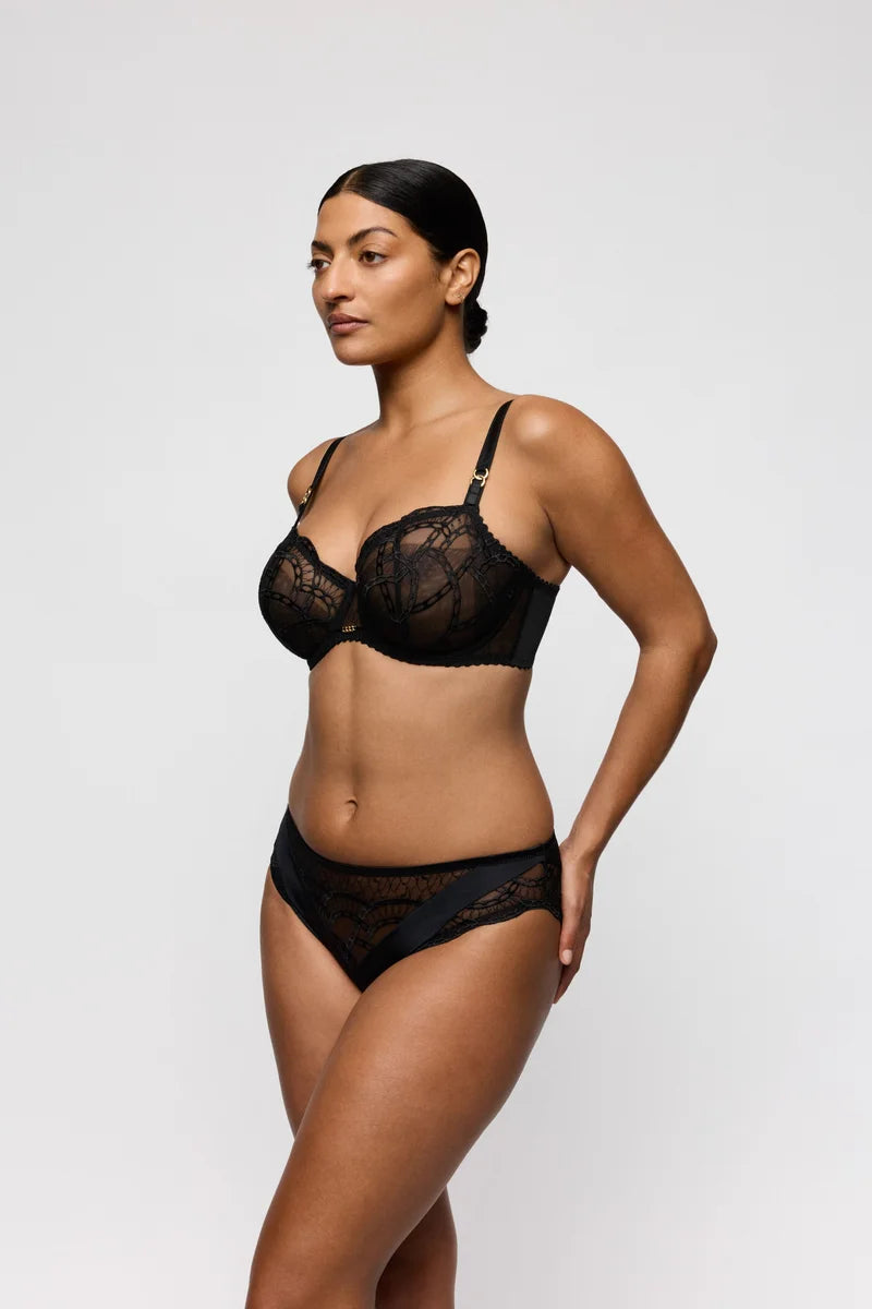 PrimaDonna - Naica Balcony Bra Vertical Seam Black