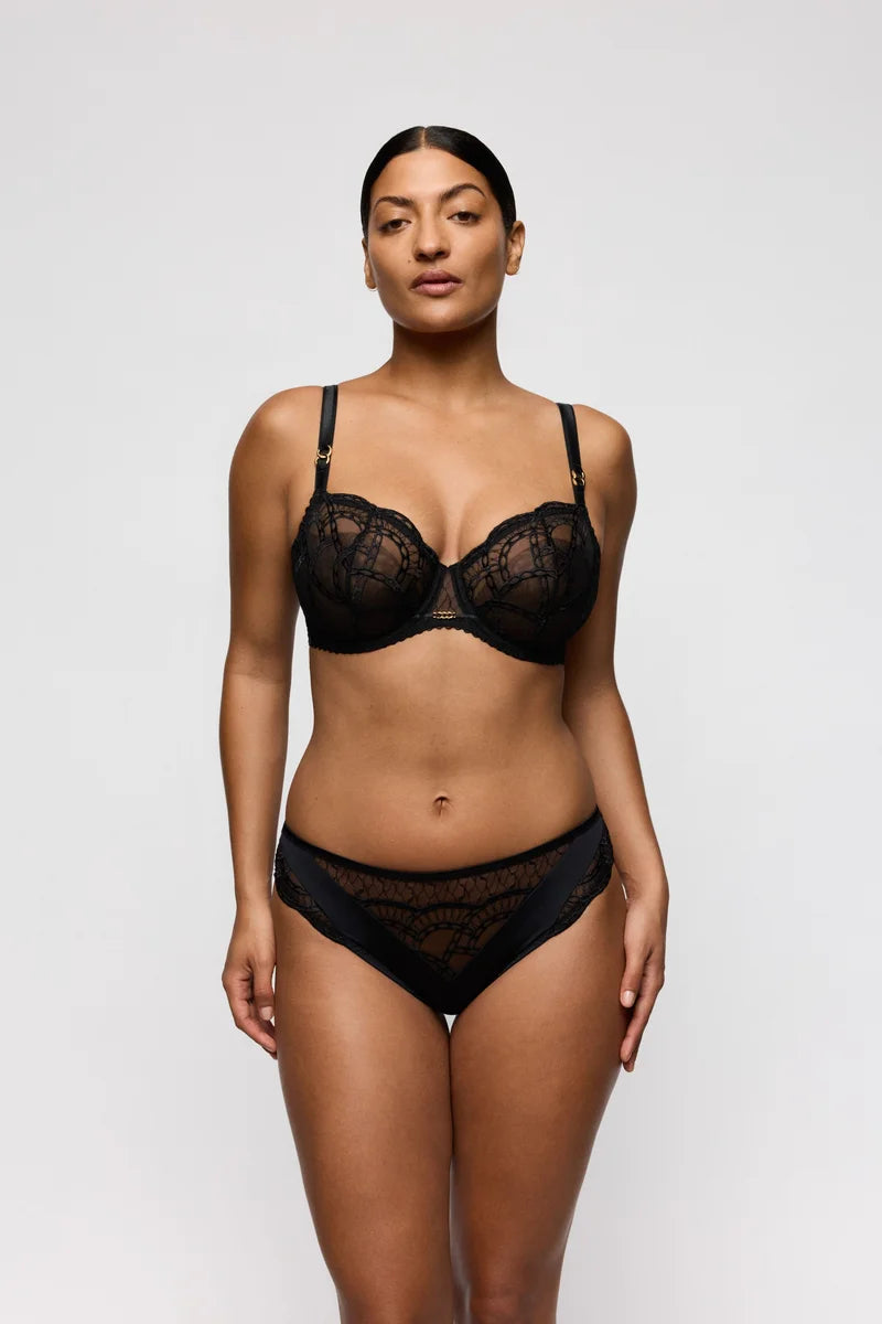 PrimaDonna - Naica Balcony Bra Vertical Seam Black