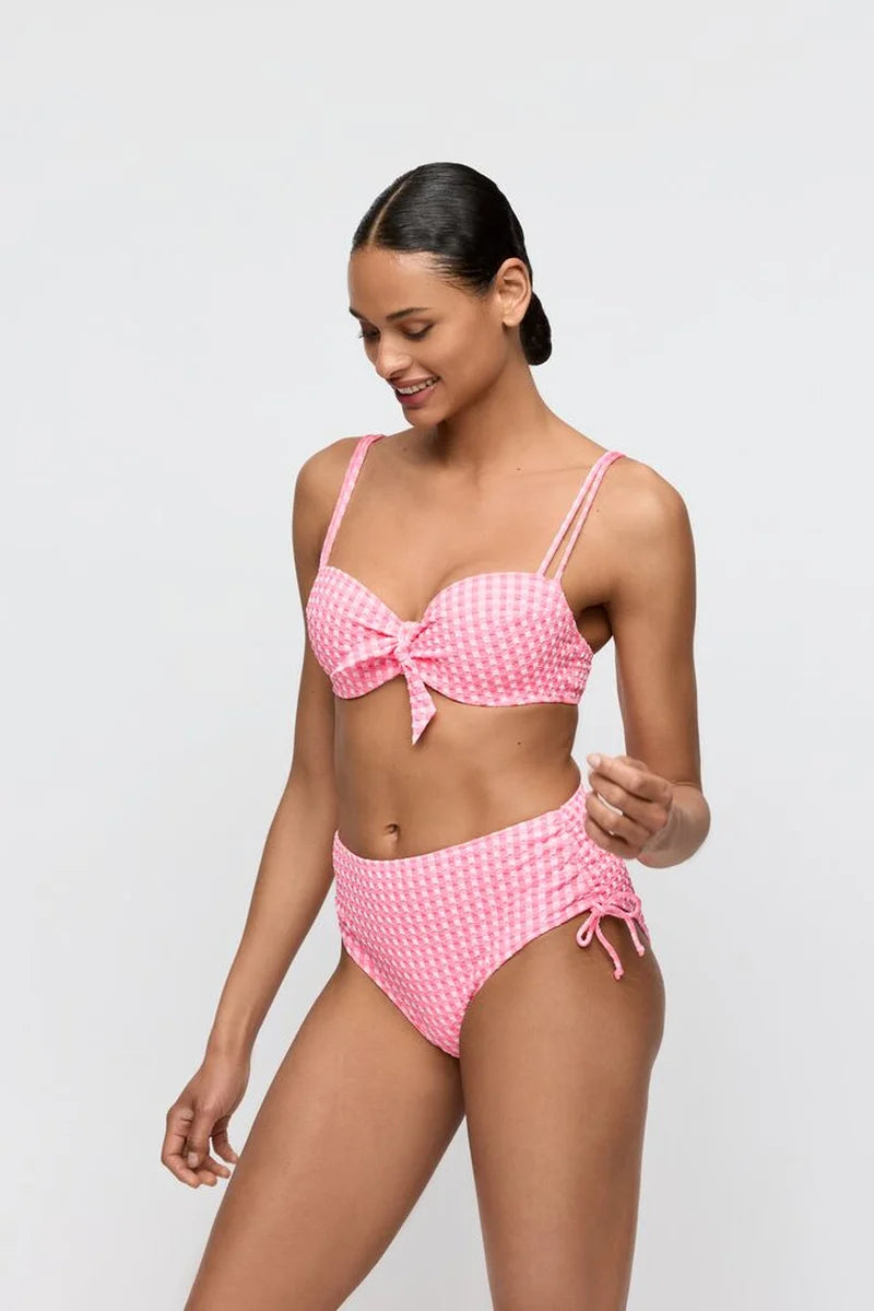 Marie Jo Swimwear - Mary Lynn Padded Balcony Bikini Top Rose Gingham