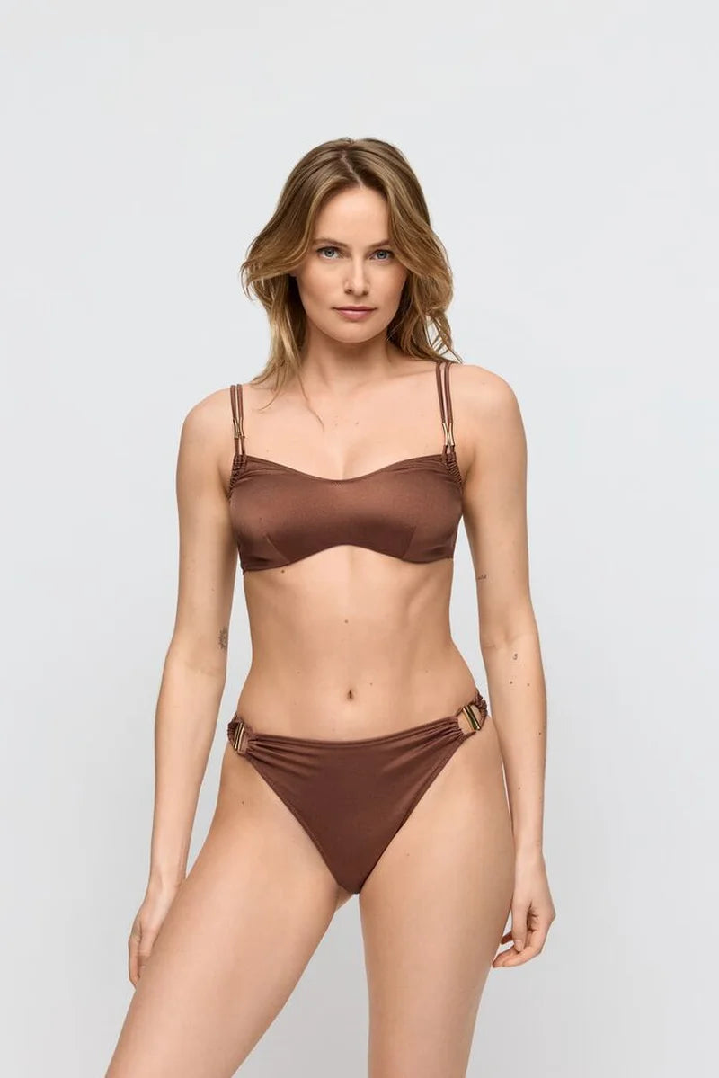 Marie Jo Swimwear - Hello Sunset Bikini Briefs Brazilian Sepia