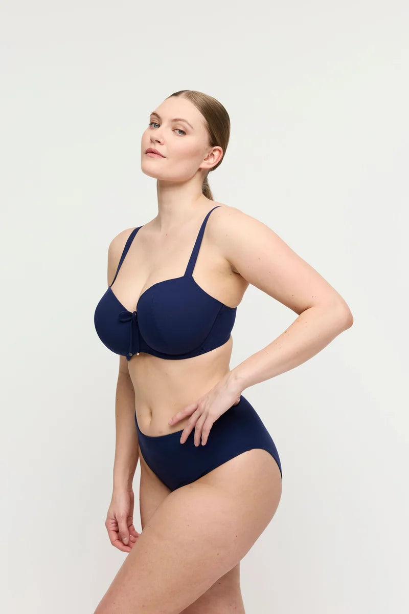 PrimaDonna Swimwear - Aswan Padded Balcony Bikini Top Water Blue