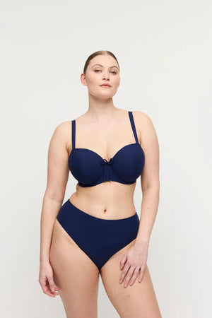 PrimaDonna Swimwear - Aswan Padded Balcony Bikini Top Water Blue