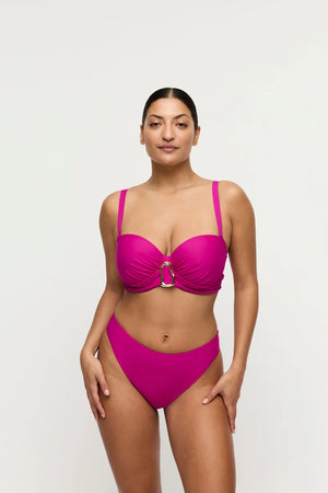 PrimaDonna Swimwear - Uvita Padded Strapless Bikini Top Deep Magenta