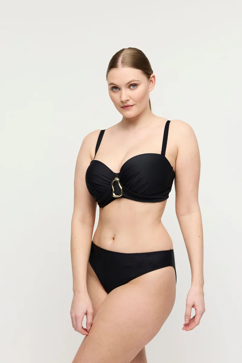PrimaDonna Swimwear - Uvita Padded Strapless Bikini Top Black