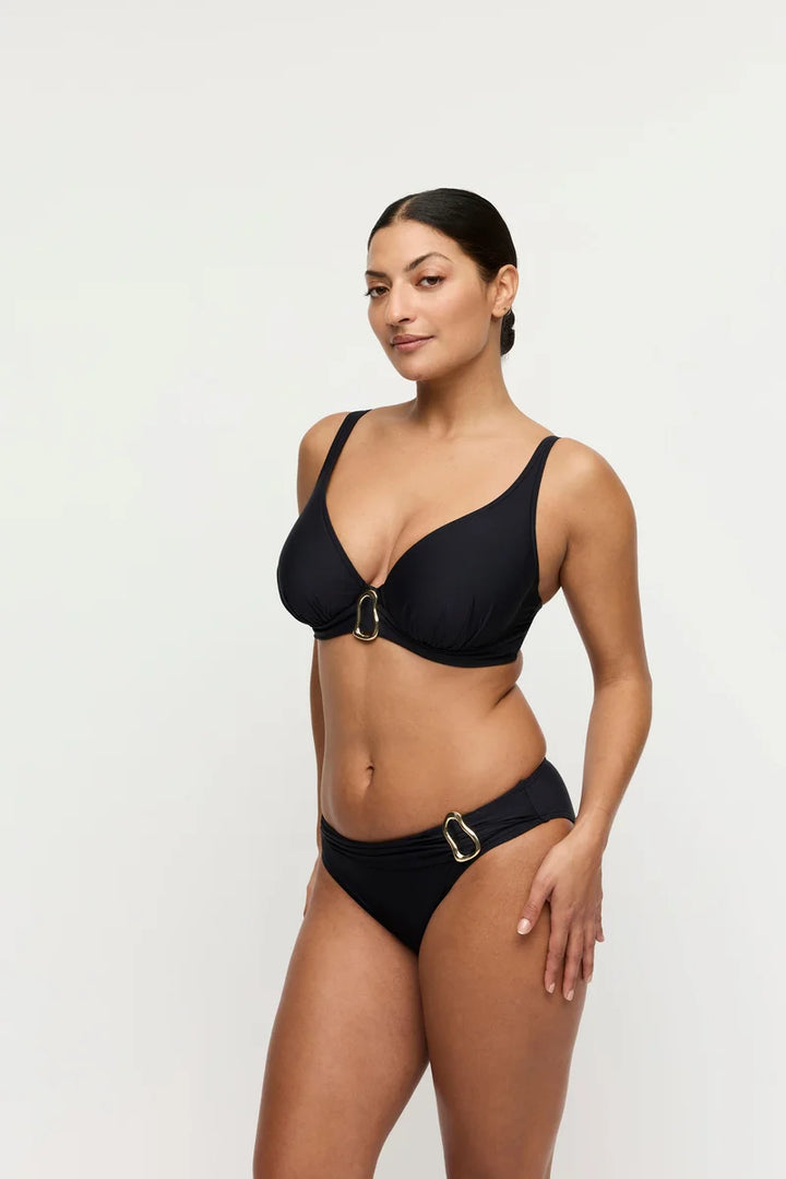 PrimaDonna Swimwear - Uvita Padded Plunge Bikini Top Black