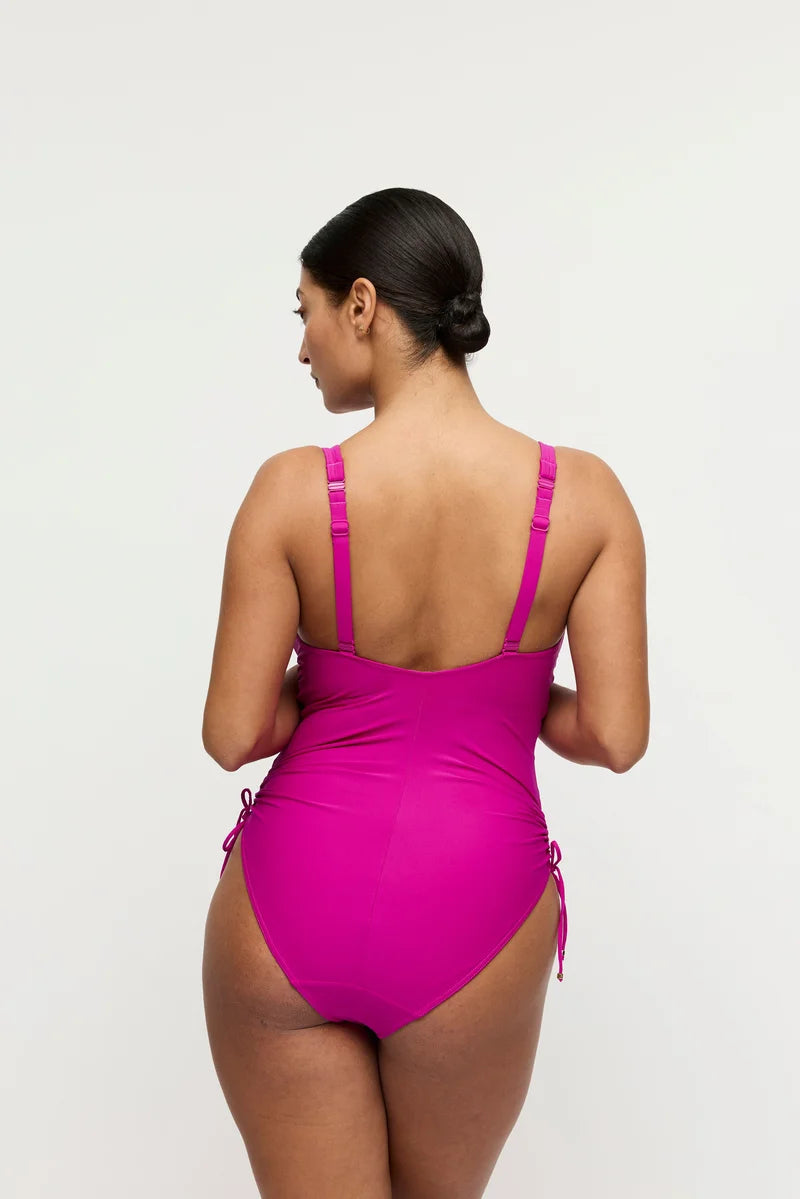 PrimaDonna Swimwear - Uvita Plunge Swimsuit Deep Magenta