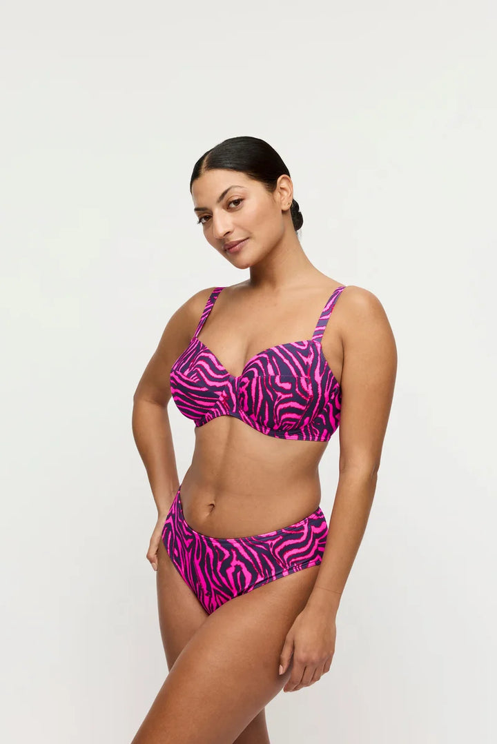 PrimaDonna Swimwear - Malabo Bikini Full Briefs Hot Pink Zebra