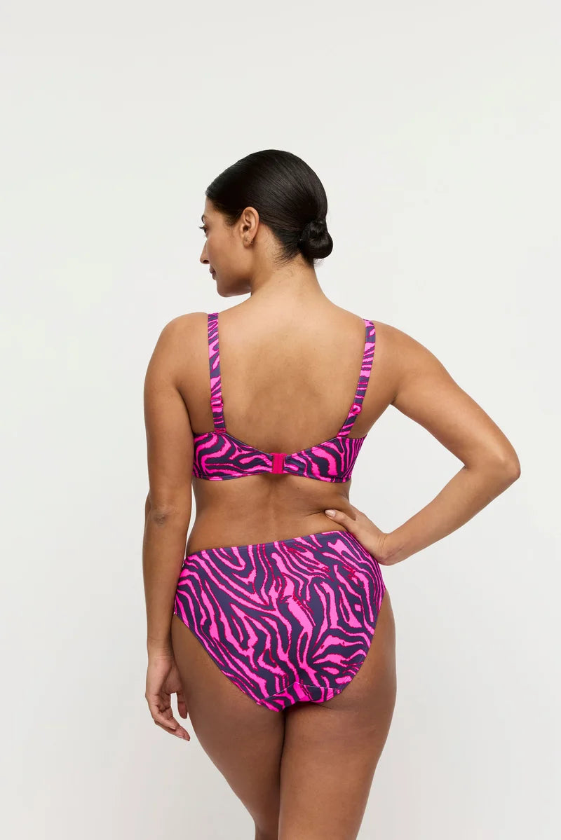 PrimaDonna Swimwear - Malabo Bikini Full Briefs Hot Pink Zebra