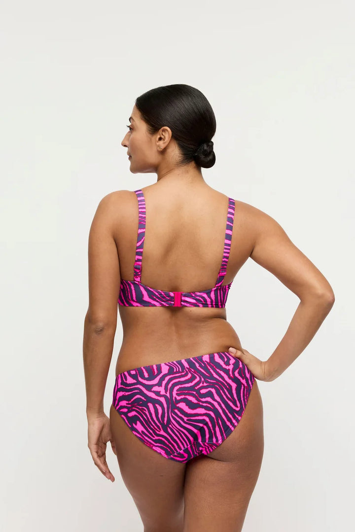 PrimaDonna Swimwear - Malabo Padded Balcony Bikini Top Hot Pink Zebra