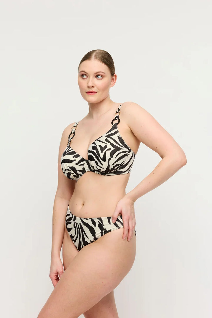 PrimaDonna Swimwear - Dalice Half Padded Plunge Bikini Top Sauvage Shine