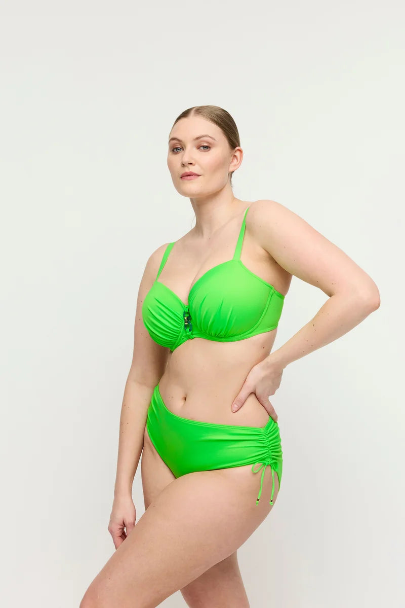 PrimaDonna Swimwear - Pilon Padded Balcony Bikini Top Neon Lime
