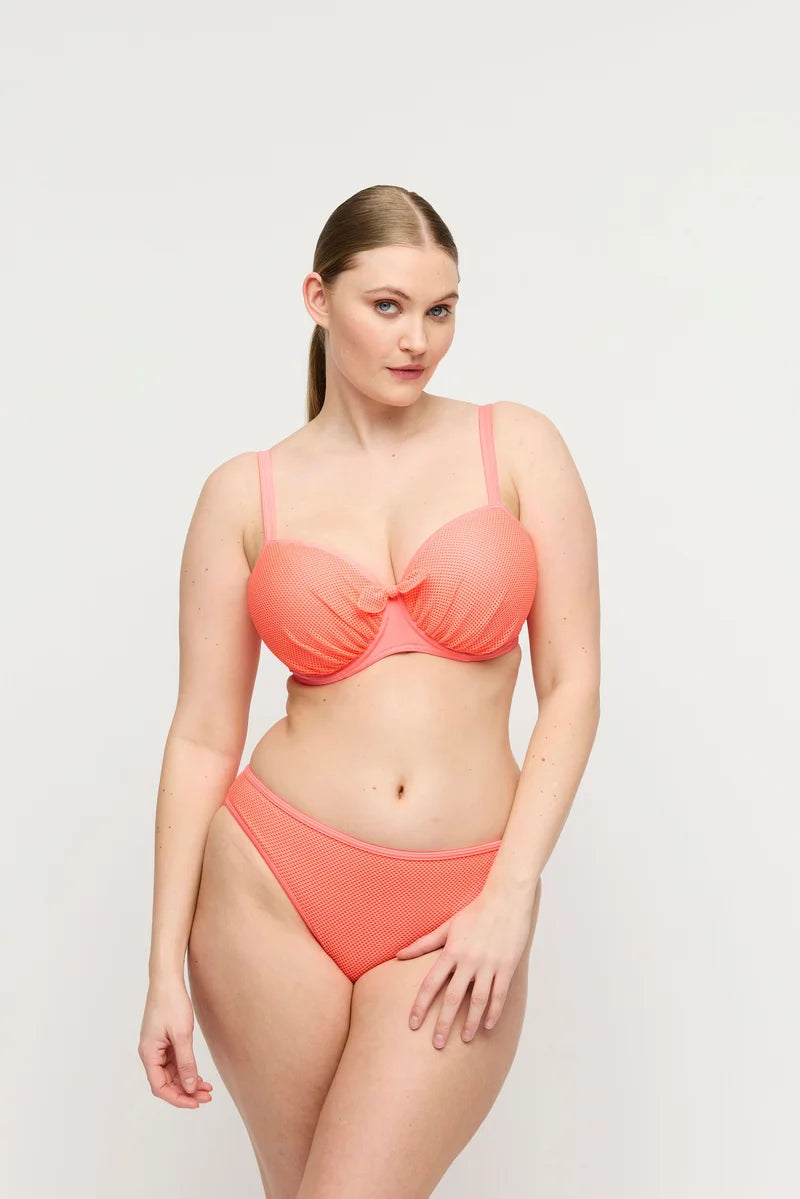PrimaDonna Swimwear - Rivas Padded Balcony Bikini Top Neon Fiesta