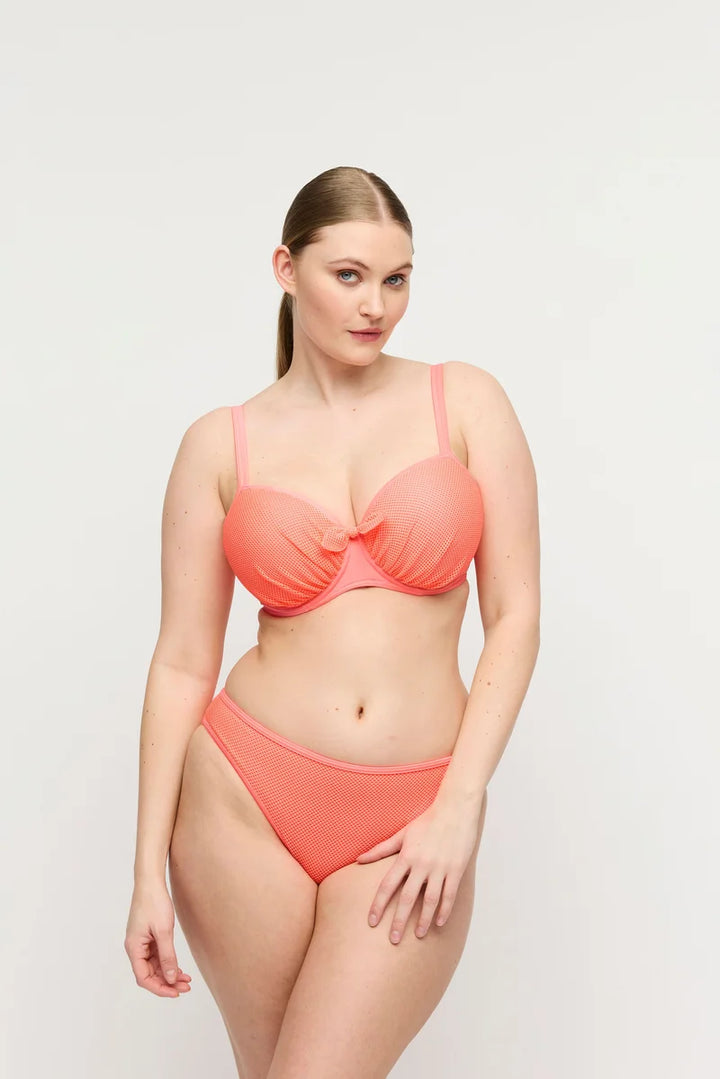 PrimaDonna Swimwear - Rivas Padded Balcony Bikini Top Neon Fiesta