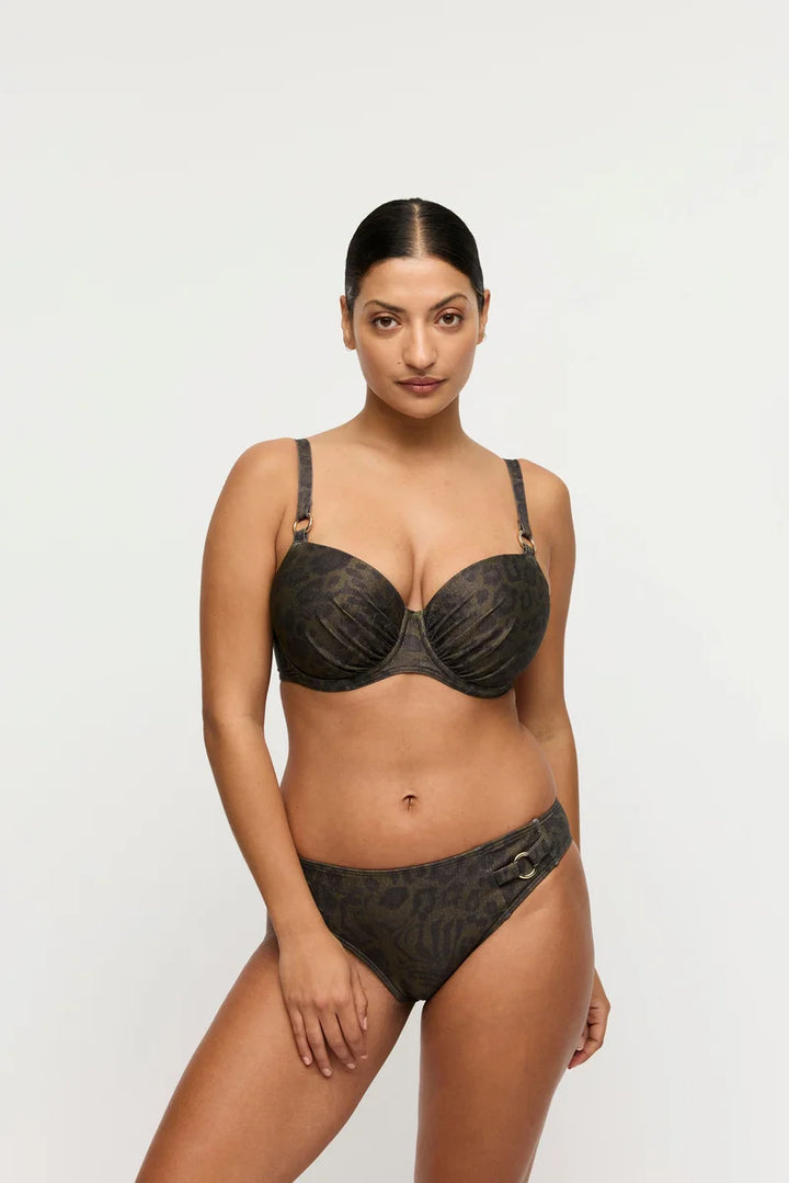 PrimaDonna Swimwear - Ratjada Padded Balcony Bikini Top Jungle Jaguar