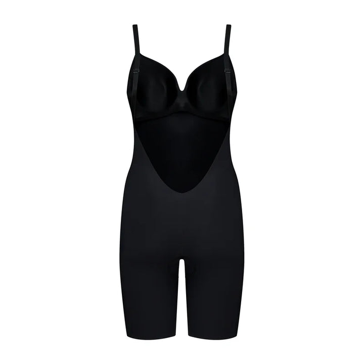 ByeBra - Low Back Shapewear (Light Support) Low Back Bodysuit Short Black