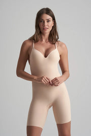 ByeBra - Low Back Shapewear (Light Support) Low Back Bodysuit Short Beige