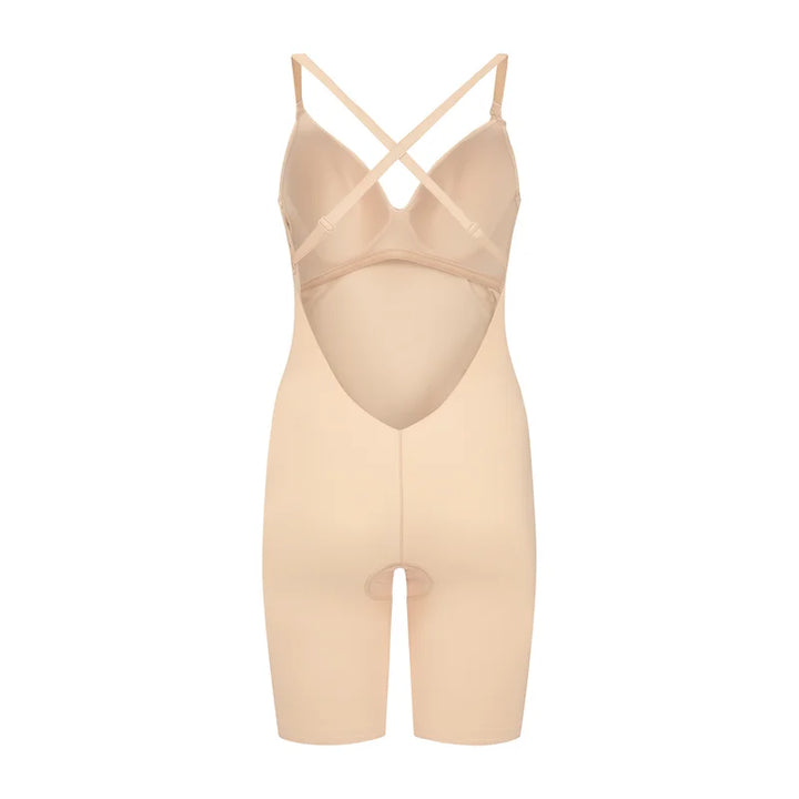 ByeBra - Low Back Shapewear (Light Support) Low Back Bodysuit Short Beige