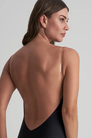 ByeBra - Low Back Shapewear (Light Support) Low Back Bodysuit Short Black