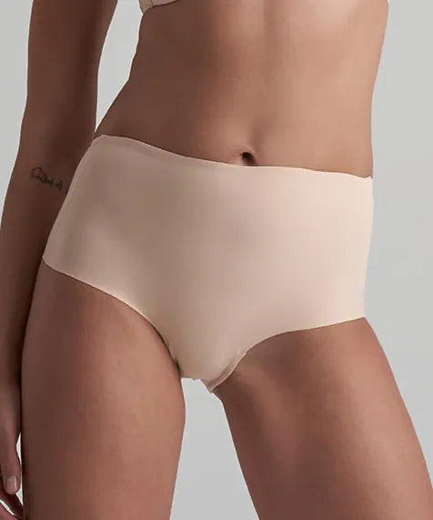 ByeBra - Low Back Shapewear (Light Support) Low Back Mid Waist Brief Beige