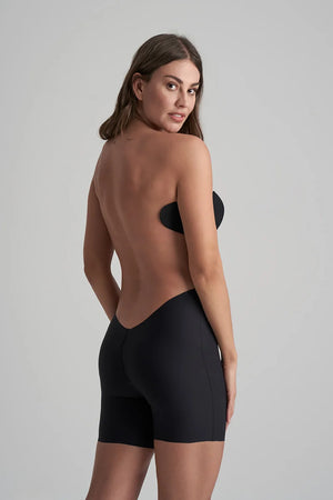 ByeBra - Low Back Shapewear (Light Support) Low Back Mid Waist Short Black