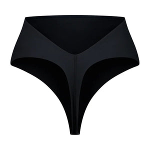 ByeBra - Low Back Shapewear (Light Support) Low Back Mid Waist Thong Black