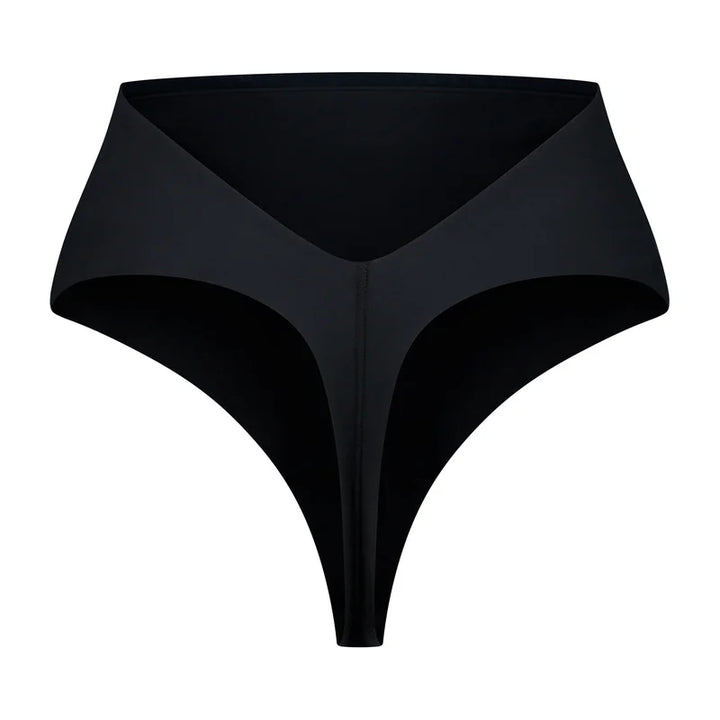 ByeBra - Low Back Shapewear (Light Support) Low Back Mid Waist Thong Black