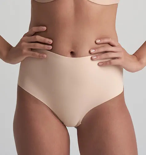 ByeBra - Low Back Shapewear (Light Support) Low Back Mid Waist Thong Beige