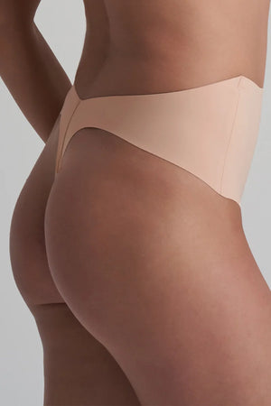 ByeBra - Low Back Shapewear (Light Support) Low Back Mid Waist Thong Beige