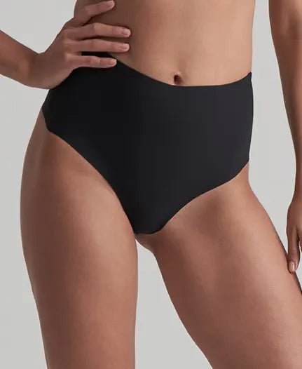 ByeBra - Low Back Shapewear (Light Support) Low Back Mid Waist Thong Black