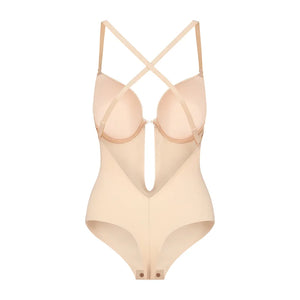 ByeBra - Low Back Shapewear (Light Support) Low Back Sensual Bodysuit Beige