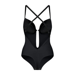 ByeBra - Low Back Shapewear (Light Support) Low Back Sensual Bodysuit Black