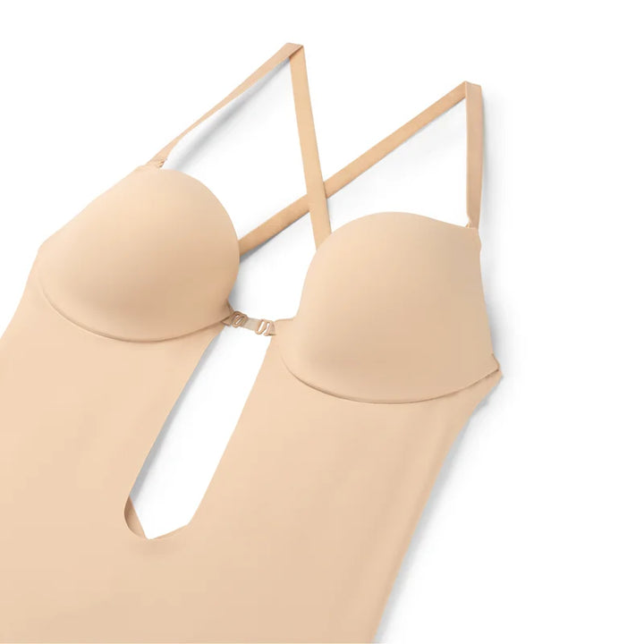 ByeBra - Low Back Shapewear (Light Support) Low Back Sensual Bodysuit Beige
