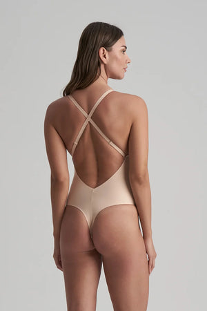 ByeBra - Low Back Shapewear (Light Support) Low Back Sensual Bodysuit Beige
