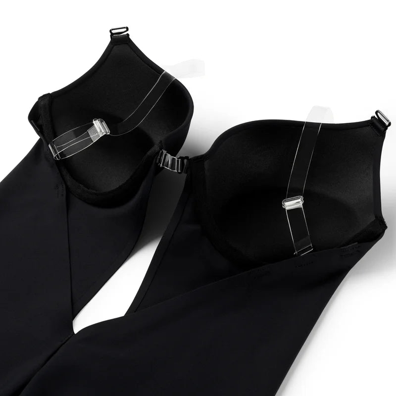 ByeBra - Low Back Shapewear (Light Support) Low Back Sensual Bodysuit Black