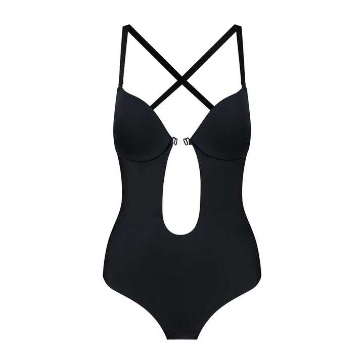 ByeBra - Low Back Shapewear (Light Support) Low Back Sensual Bodysuit Black