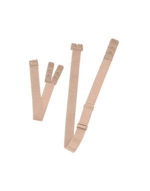 ByeBra - Special Solutions Low Back Straps 2-Hooks Beige, Black & White