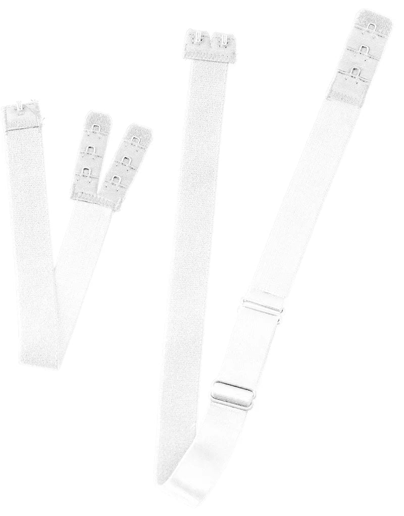ByeBra - Special Solutions Low Back Straps 2-Hooks Beige, Black & White