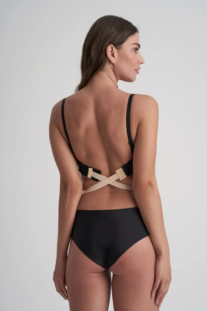 ByeBra - Special Solutions Low Back Straps 2-Hooks Beige, Black & White