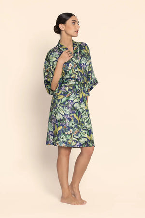 Lise Charmel - Bain De Nature Mid-Length Negligee Gown Vert Parme