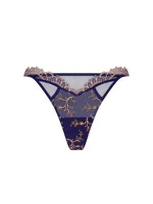 Lise Charmel - Grand Soir Saphir Sexy Thong Marine Or