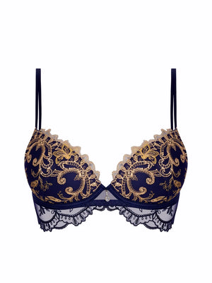 Lise Charmel - Grand Soir Saphir Padded Contour Bra Marine Or