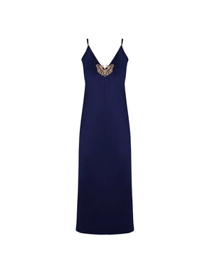 Lise Charmel - Grand Soir Saphir Long Nighty Marine Or