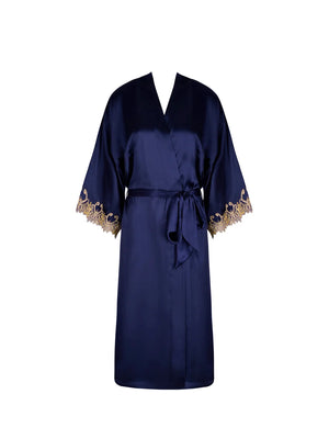 Lise Charmel - Grand Soir Saphir Long Negligee Gown Marine Or