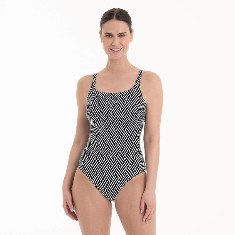 Anita Care Swimwear - Style Carini Care Swimsuit Black-White