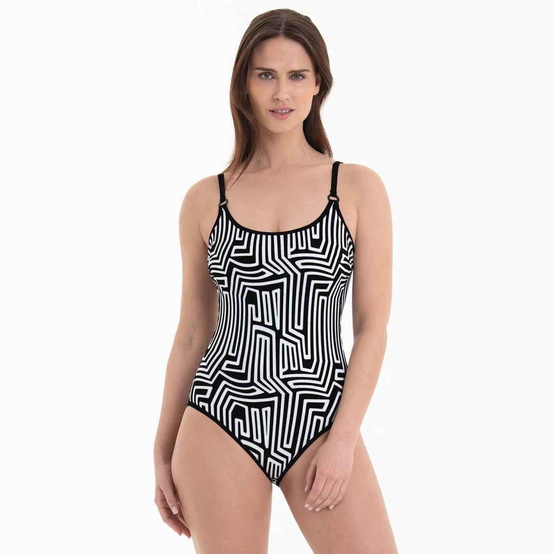 Rosa Faia Swimwear - Style Marinet Swimsuit Black