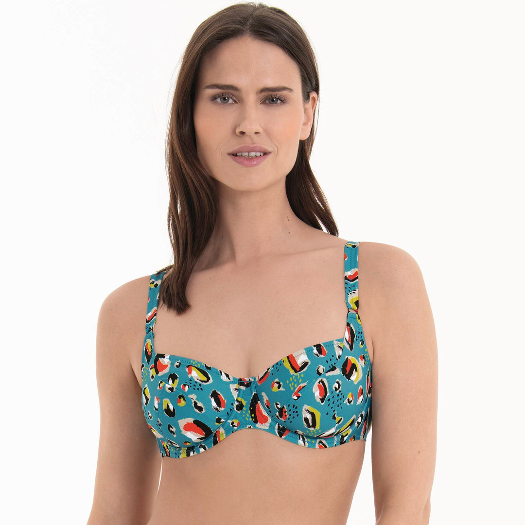 Rosa Faia Baño - Top de bikini Style Federica Top Azul mar